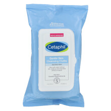 Cetaphil, Sanfte Hautreinigungsstücher, Duftstofffrei, 25 vorbenetzte Stücher