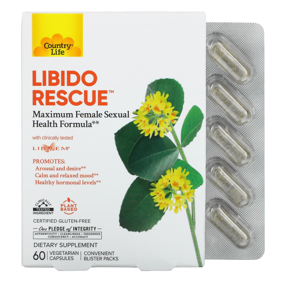 Country Life , Libido RescueâÃ, 60 Vegetarian Capsules