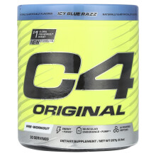 Cellucor, C4 Original, Pré-Entraînement, Framboise Bleue Glacée, 267 oz (9,4 oz)