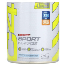 Cellucor, C4 Ripped Sport, Pré-Entraînement, Cône de Neige Arctique, 7.4 oz (210 g)