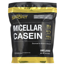 California Gold Nutrition, Sport, Caséine Micellaire, Non Aromatisée, Absorption Lente, 16 oz (454 g)