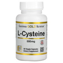 California Gold Nutrition, L-Cystein, AjiPure, 500 mg, 60 Vegetarische Kapseln