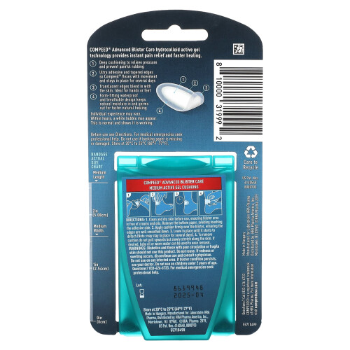 Compeed Compeed, Advance Blister Care, Medium, 10 Active Gel Cushions 2