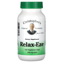 Christopher's Original Formulas, Relax-Eze, 440 mg, 100 gélules végétariennes