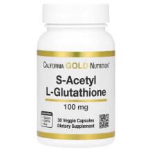 California Gold Nutrition, S-Acetyl L-Glutathion, 100 mg, 30 Vegetarische Kapseln