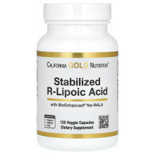 California Gold Nutrition, Stabilisierte R-Liponsäure, 120 Veggie-Kapseln