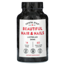 Crystal Star, Beautiful Hair & Nails, 60 Vegetarische Kapseln