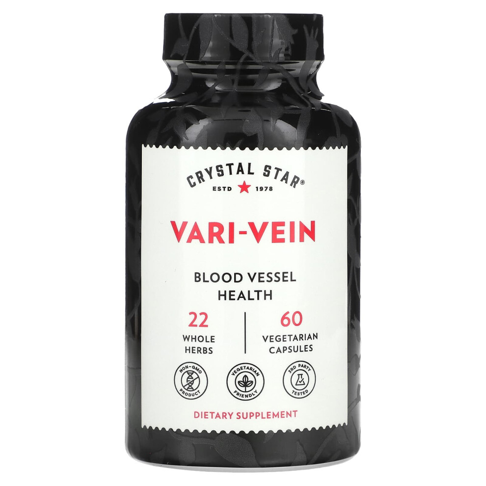 Crystal Star , Vari-Vein, 60 Vegetarian Capsules