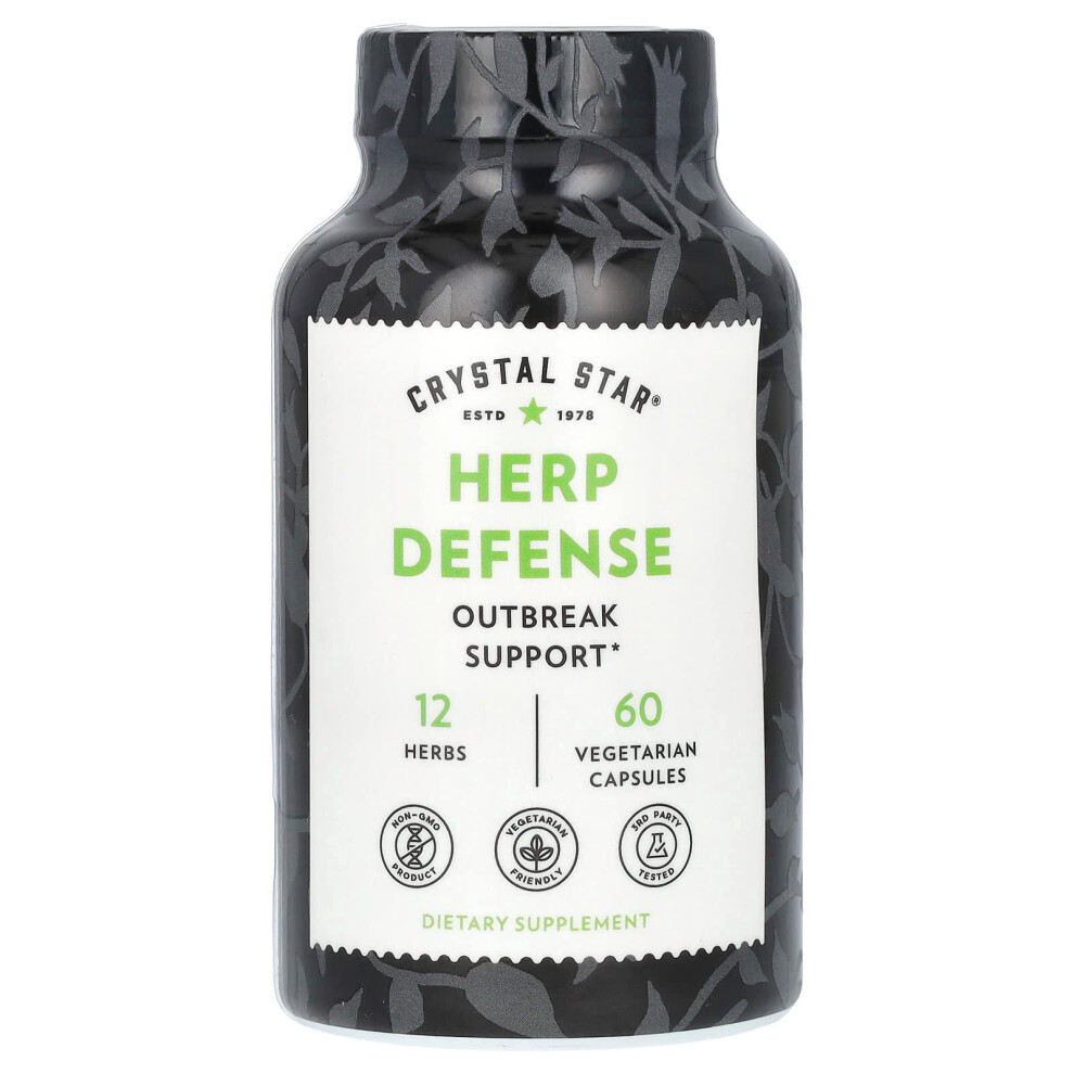 Crystal Star , Herp Defense, 60 Vegetarian Capsules