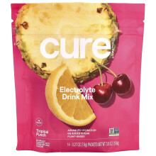 Cure Hydration, Mélange pour Boisson Électrolytique, Punch Tropical, 14 Sachets, 0,27 oz (7,6 g) Chacun