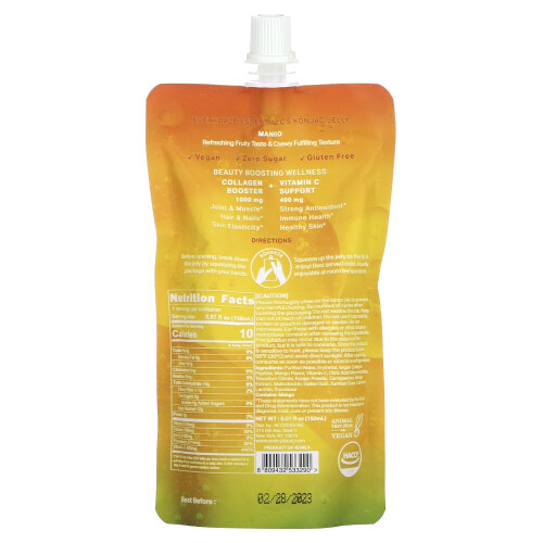 Everydaze, Essential C's Konjac Gelee, Mango, 5,07 fl oz (150 ml) 2