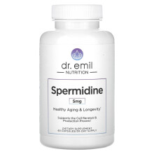 Dr. Emil Nutrition, Spermidin, 5 mg, 60 Kapseln (2,5 mg pro Kapsel)