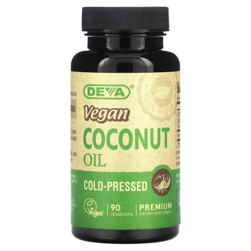 Deva, Huile de Noix de Coco Végane, 90 Capsules Véganes