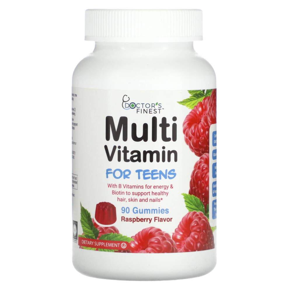 Doctor's Finest , Multi Vitamin For Teens, Raspberry, 90 Gummies