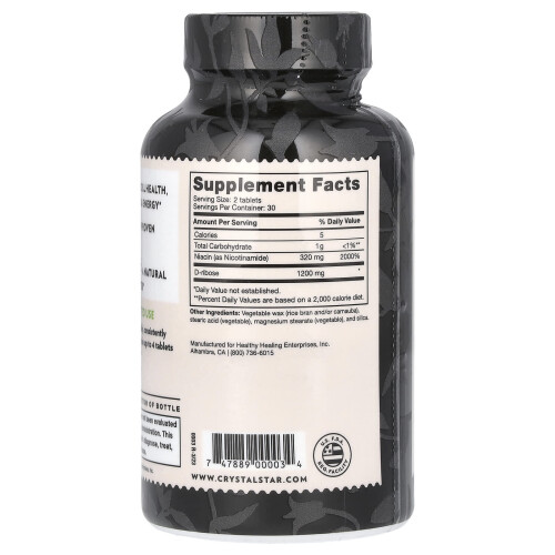 Crystal Star, NAD+, 60 Vegetarische Retard-Tabletten 2