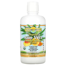 Dynamic Health, Aloe Vera Biologique, Orange Mangue, 32 fl oz (946 ml)