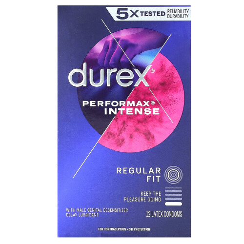 Durex Durex, Performax Intense, Regular Fit, 12 Latex-Kondome