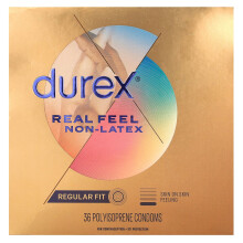 Durex, Real Feel Non-Latex, Regular Fit, 36 Polyisopren-Kondome