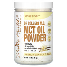 Divine Health, Dr Colbert M.D. Poudre d'huile TCM, Saveur Vanille Française, 11,11 oz (315 g)