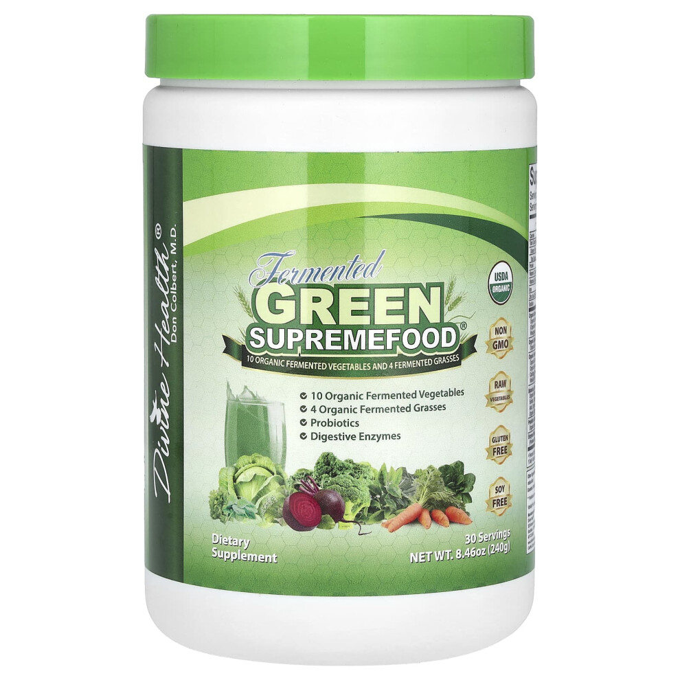 Divine Health Green Fermented Supremefoodã, 8.46 Oz (240 G)
