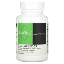 DaVinci Laboratories of Vermont, B-Komplex-75, 60 Kapseln