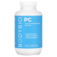 BodyBio, PC, Liposomaler Phospholipid-Komplex, 300 Nicht-GVO Weichkapseln