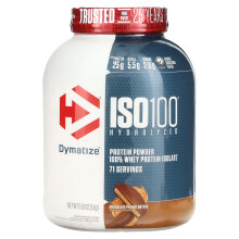 Dymatize, ISO100 Hydrolysiert, 100% Whey Protein Isolat, Schokoladen-Erdnussbutter, 5 lb (2,3 kg)