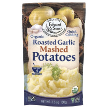 Edward & Sons, Purée de Pommes de Terre Biologique, Ail Rôti, 3.5 oz (100 g)
