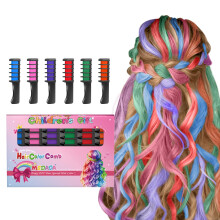 Nuovo pettine di gesso per capelli, tintura temporanea per capelli per bambine, gesso lavabile per capelli per bambine di et    compresa tra 4, 5,