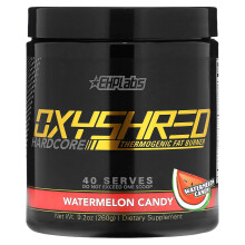 EHPlabs, OxyShred Hardcore, Brûleur de Graisses Thermogénique, Bonbon Pastèque, 9,2 oz (260 g)