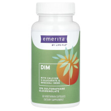 Emerita, DIM mit Calcium-D-Glucarat und Brokkolisamen, 60 Vegetarische Kapseln