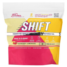 Real Ketones, Shift, Citronnade Framboise, 30 Sachets de Mélange pour Boisson, 0,27 oz (7,6 g) Chacun