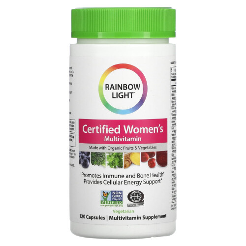 Rainbow Light, Multivitamine Certifiée pour Femmes, 120 Gélules
