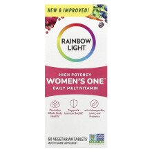 Rainbow Light, Multivitamine Quotidienne pour Femmes, Haute Puissance, 60 Comprimés Végétariens