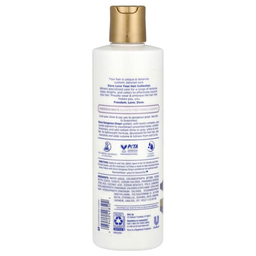 Dove Sulfatfreies Lila Shampoo, Wunderschöne Grautöne 2