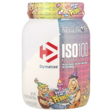 ISO100 Hydrolysé, 100% Isolat de Protéine de Lactosérum, Gâteau d'Anniversaire Pebbles