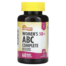 Sundance Vitamins, Femmes 50+, ABC Complète Multivitamines Multiminéraux, 60 Comprimés Pelliculés