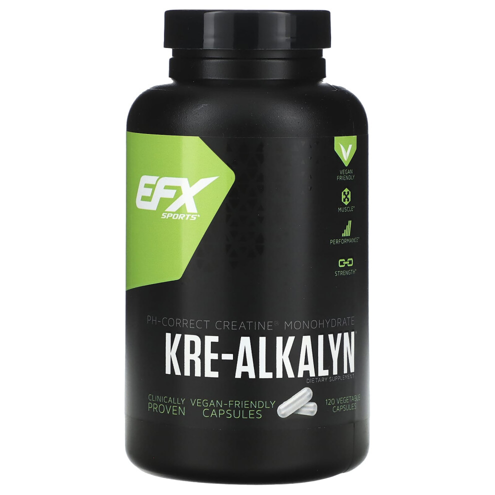 Efx Sports , Kre-Alkalyn, 120 Vegetable Capsules