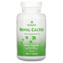 Seagate, Nopal-Kaktus, 500 mg, 180 V-Kapseln