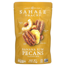 Sahale Snacks, Glasierte Mischung, Bananen-Rum-Pekannüsse, 4 oz (113 g)