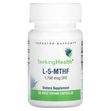 Seeking Health, L-5-MTHF, 1 700 mcg DFE, 60 Gélules Végétariennes