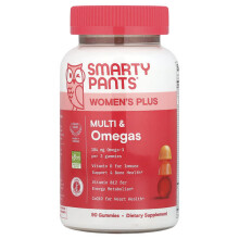 Women's Plus, Multi & Omegas Gummis, Erdbeere, Orange und Zitronencreme