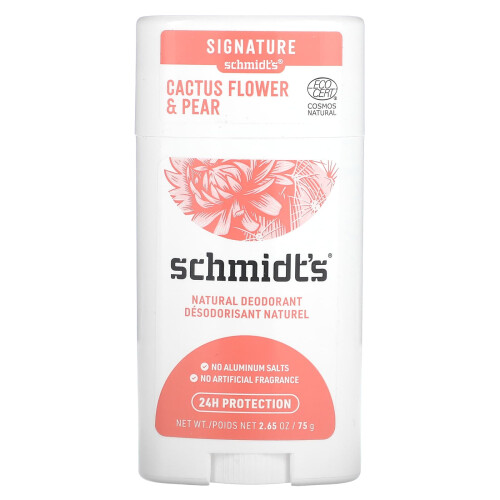 Schmidt's, Déodorant Naturel, Fleur de Cactus et Poire, 2,65 oz (75 g)