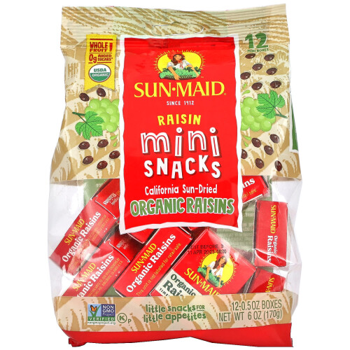 Sun-Maid, Rosinen Mini-Snacks, 12 Boxen, je 0,5 oz