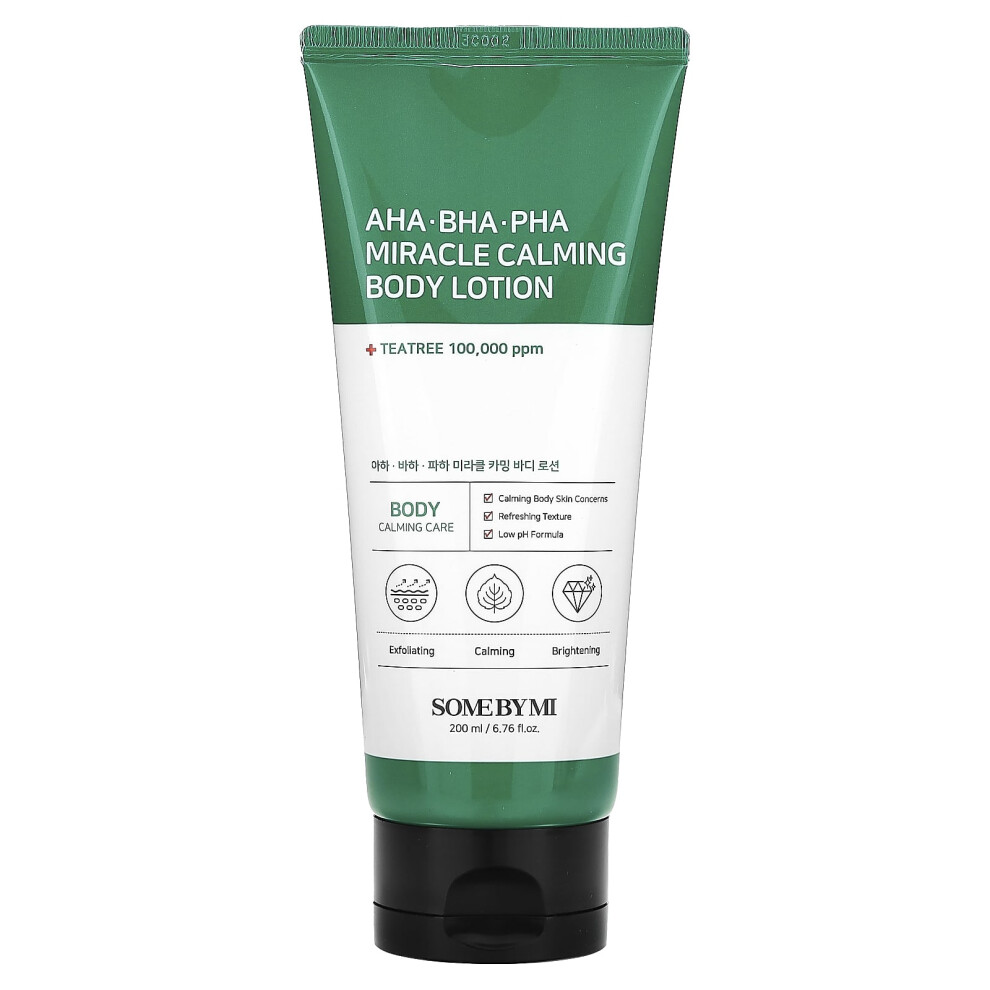 Some By Mi , Aha. Bha. Pha Miracle Calming Body Lotion, 6.76 Fl Oz (200 Ml)