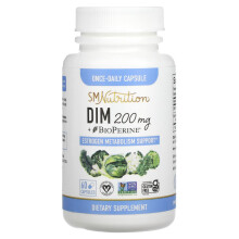 SMNutrition, DIM + BioPerine, 200 mg, 60 Gélules