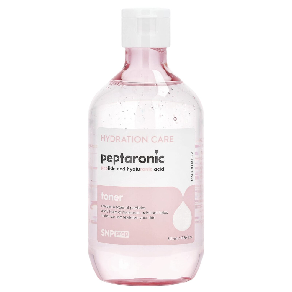 Snp , Prep Peptaronic, Peptide And Hyaluronic Acid, Toner, 10.82 Fl Oz (320 Ml)