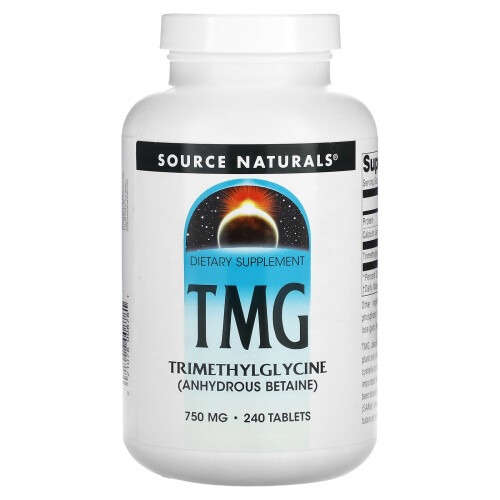 Source Naturals, TMG, 750 mg, 240 Comprimés