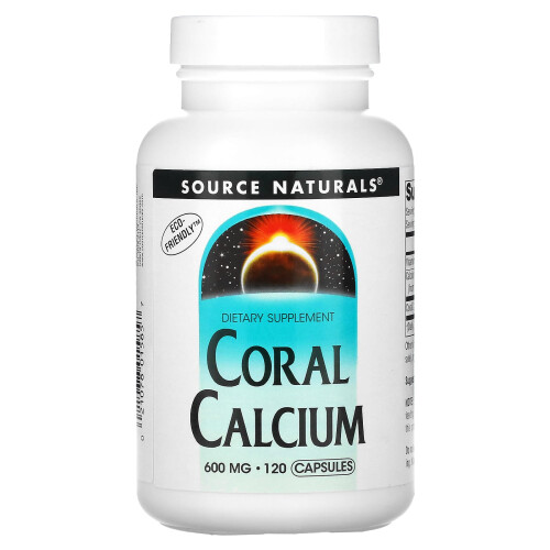 Source Naturals, Corail de Calcium, 600 mg, 120 Gélules