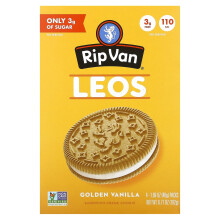 Rip Van Wafels, Leos, Goldene Vanille, 4 Packungen, je 1,69 oz (48 g)